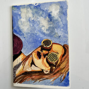 STEAMPUNK LADY  UNLINED NOTEBOOK A5
