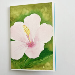 SOFT PINK FLOWER UNLINED NOTEBOOK A5